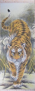 Hanging Scroll With Tiger