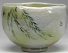 Raku-yaki Tea Bowl With Swarrow And Willow