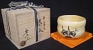 Rakuyaki Tea Bowl With Monkey Dancer